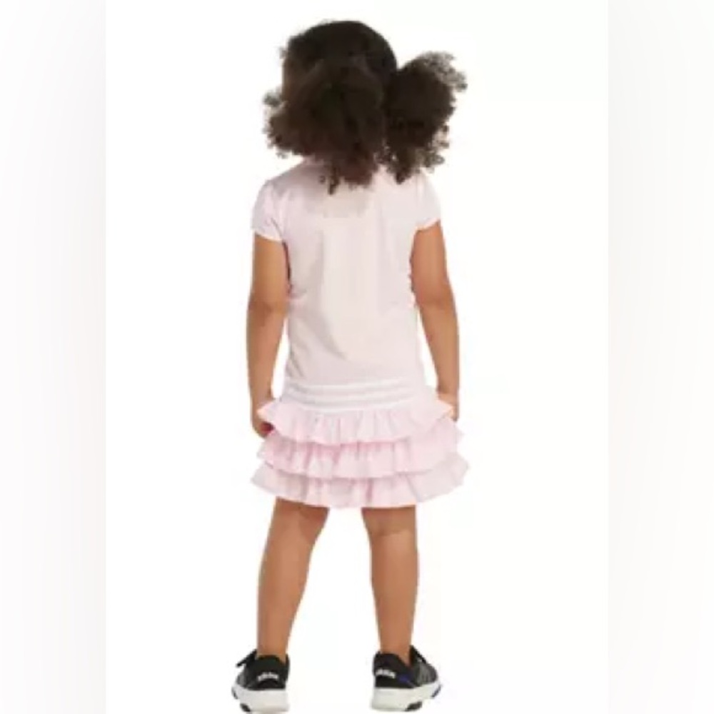 ADIDAS Short‎ Cap Sleeve Ruffle Polo Dress Size 3T - Picture 5 of 7
